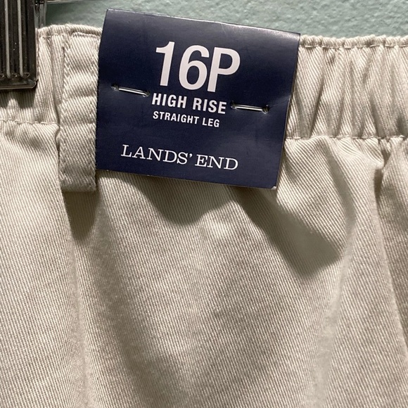 Lands’ End-NWT
16P khaki lighthouse collection 
High Rise
straight leg - Picture 3 of 7
